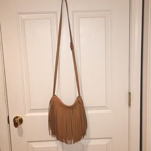 Tan Fringe Tassel purse or bag